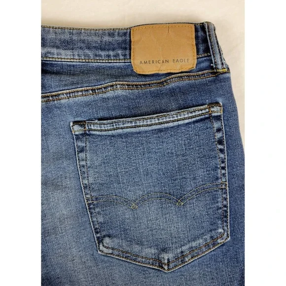 American Eagle Original Bootcut Jeans Mens 34x30 Medium Wash Blue 0115-5596 - Picture 10 of 11